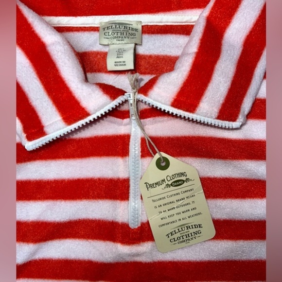 Telluride Clothing Company | Women’s Striped Long Sleeve Fleece Size Large - Picture 4 of 6